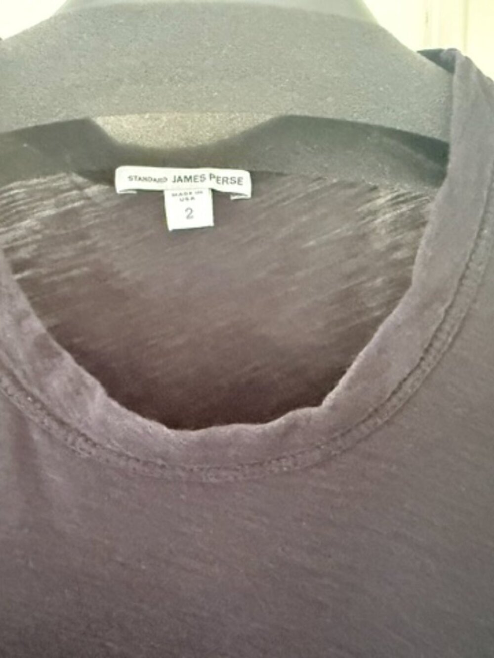 Sheer Slub Crew Neck Tee - Picture 2 of 2